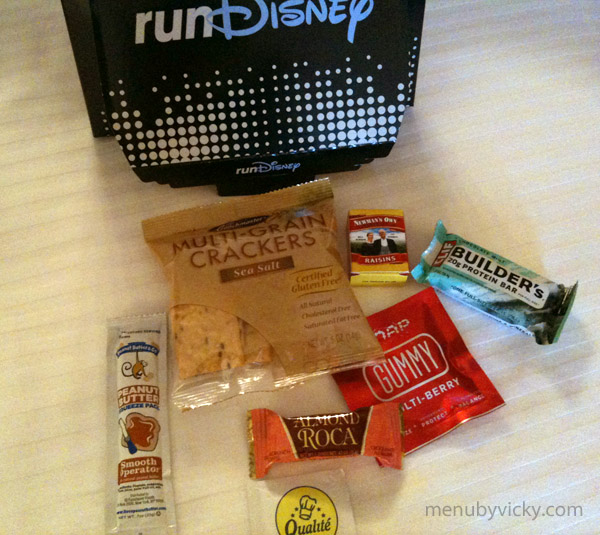 Disneyland 2012 Half Marathon - Post race food box