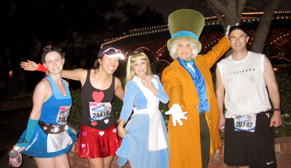 Rebecca, myself, Alice, The Mad Hatter and Robbie