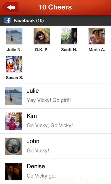 All of my awesome friends who cheered for me this morning!