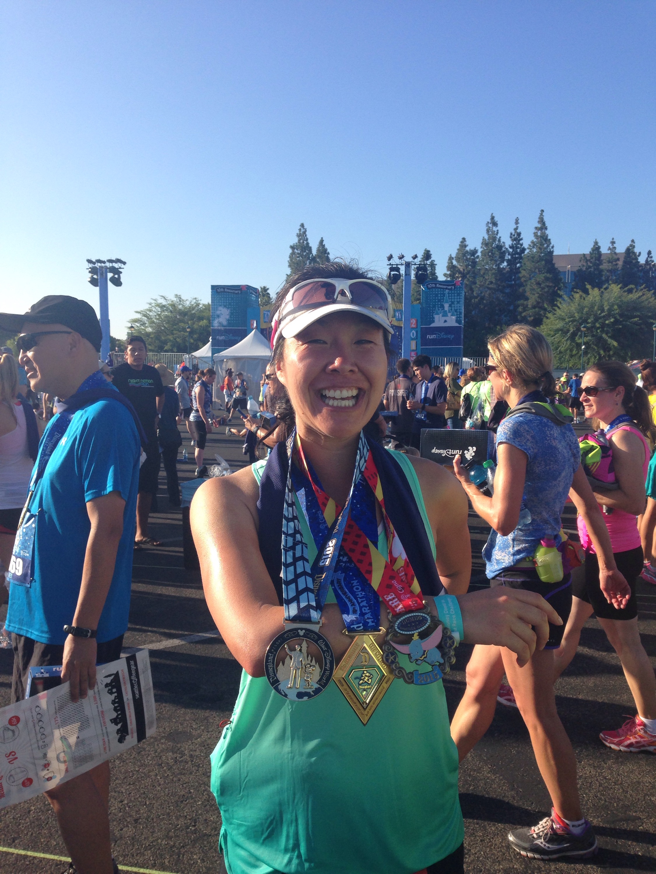 2015 Disneyland Half Marathon medals