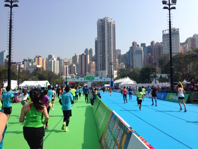 HK Half Finish Line