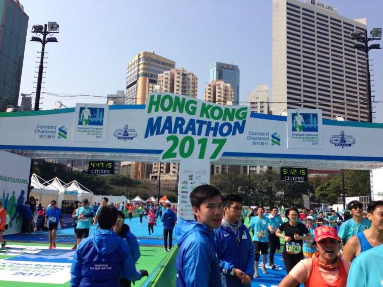 HK Half Marathon Finish