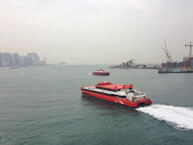The high speed ferry from Hong Kong to Macau