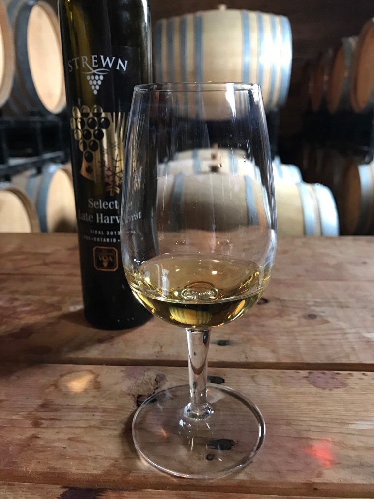 Ice wine from Strewn winery